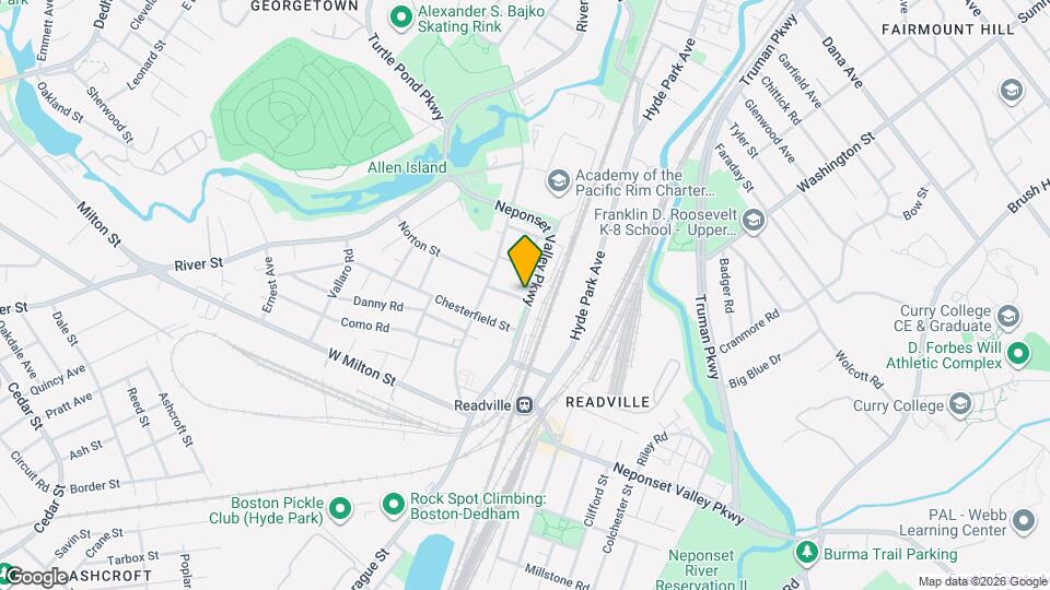 161 Neponset Valley Pkwy Map and Location Details
