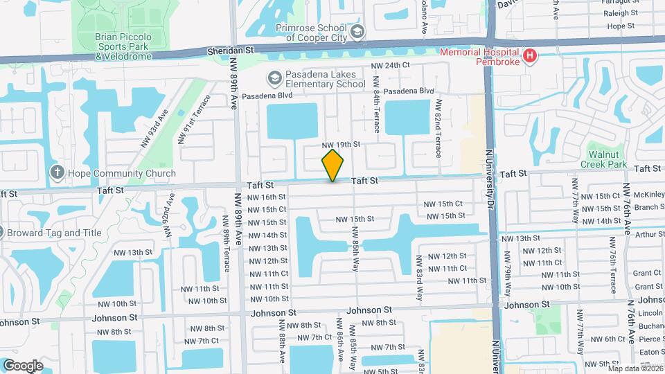 8600 Taft St Map and Location Details