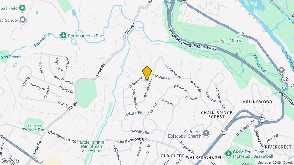 1506 Woodacre Dr Map and Location Details