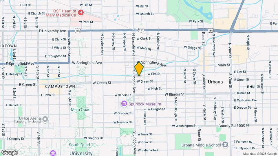 806 West Green St Map and Location Details