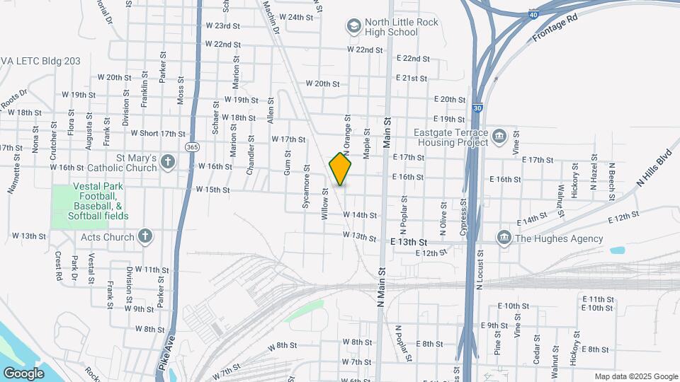 1501 Orange St Map and Location Details