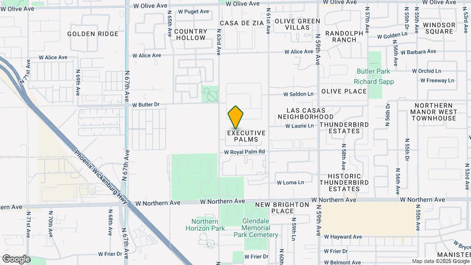 6213 W Echo Ln Map and Location Details