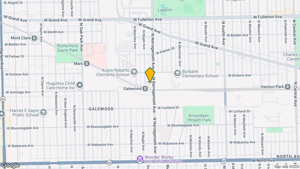 2014 N Narragansett Ave Map and Location Details