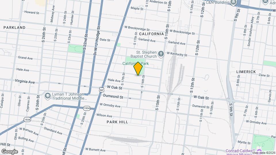 1616 Gallagher St Map and Location Details