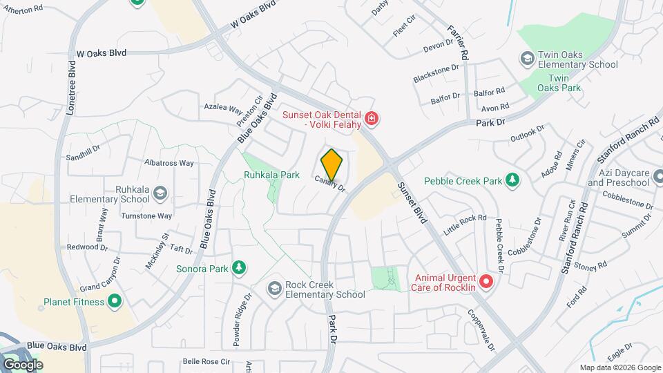 2305 Canary Dr Map and Location Details