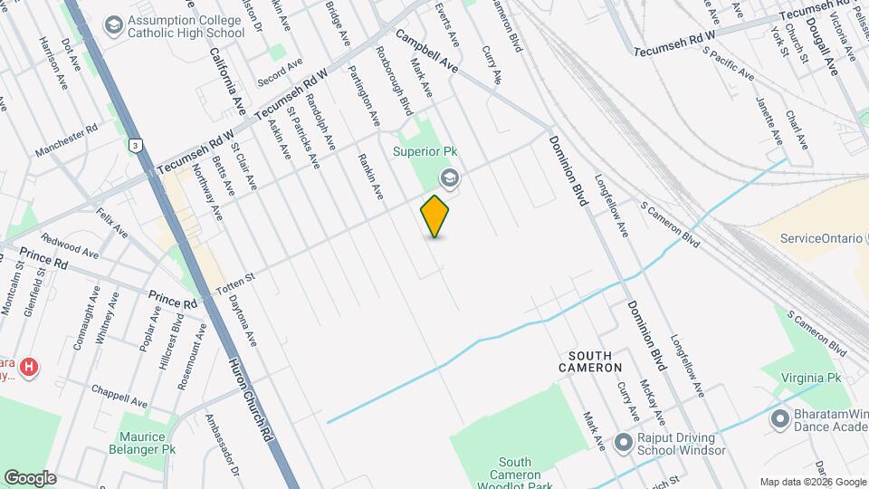 1770 Partington Ave Map and Location Details