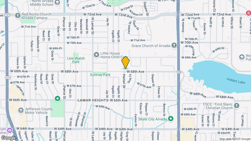 5991 W 68th Ave Map and Location Details