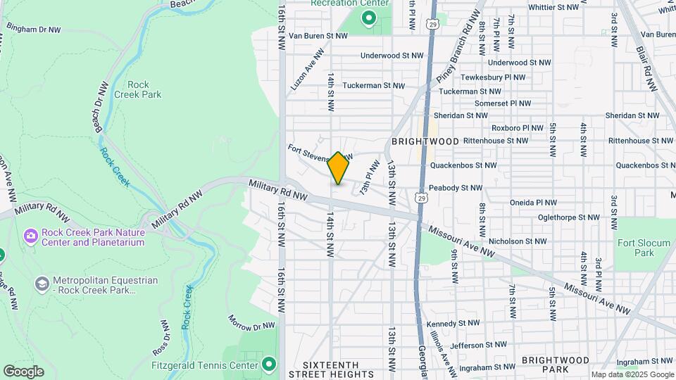 5921-5923 14th St NW Map and Location Details