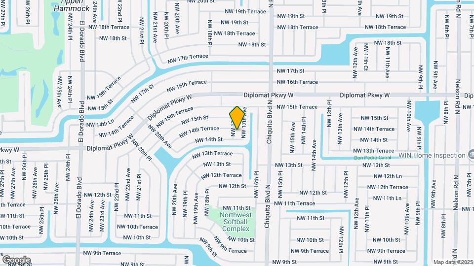 1407 NW 17th Pl Map and Location Details