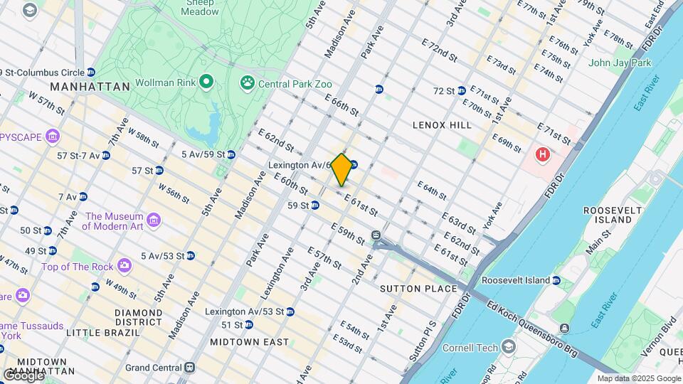 161 E 61st St Map and Location Details