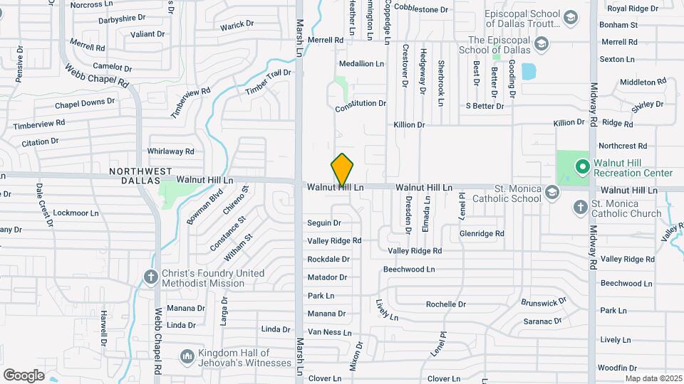 3760 Walnut Hill Ln Map and Location Details