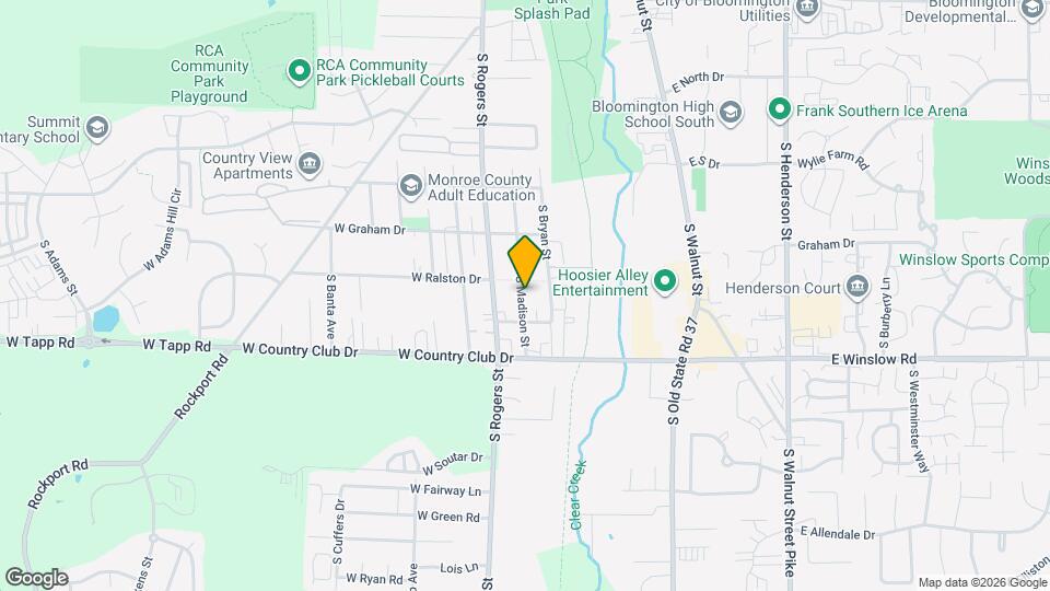 2609 S Madison St Map and Location Details