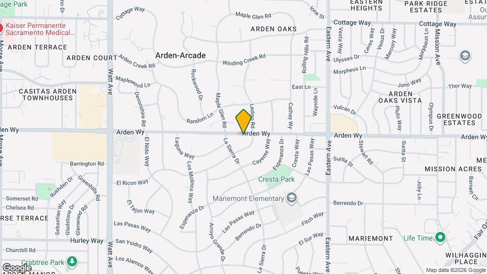 3922 Arden Wy Map and Location Details