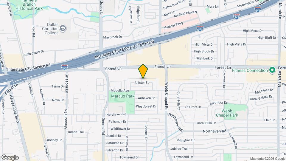 3005 Allister St Map and Location Details
