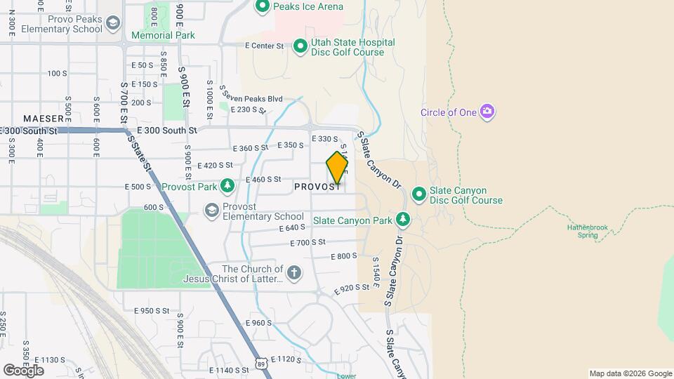 1425 E 520 S St Map and Location Details