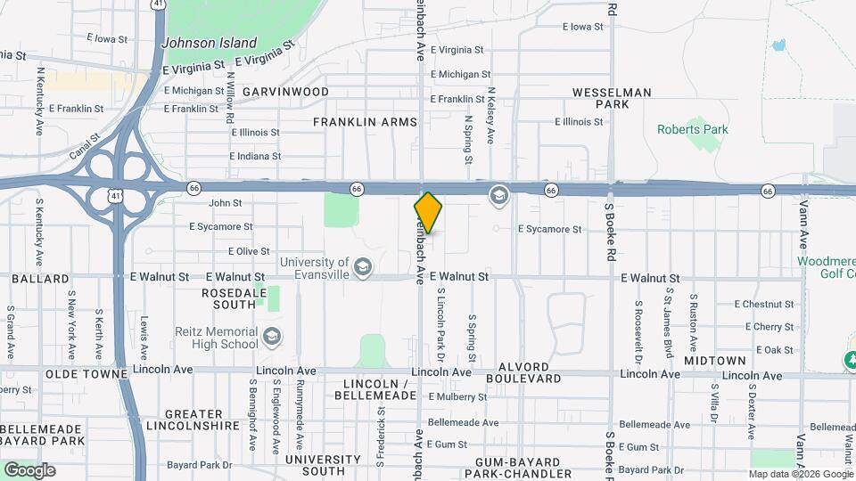 210 S Weinbach Ave Map and Location Details