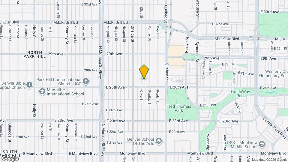 2630 Olive St Mapa y Detalles de la Ubicación