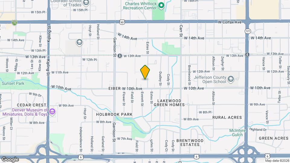 1025 Estes St Map and Location Details