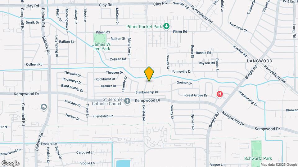 3202 Hollister St Map and Location Details