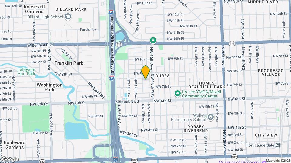 1631 NW 7th Ct Map and Location Details