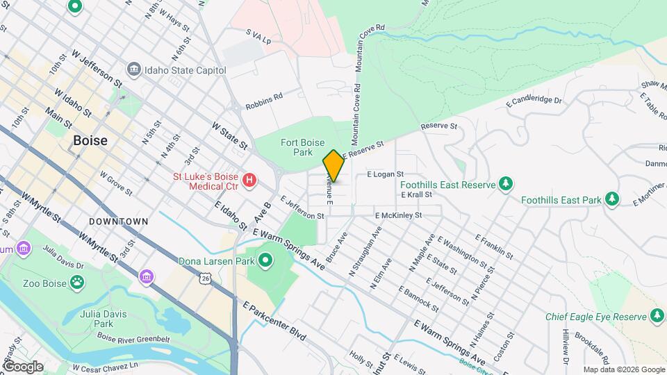 504 N Ave E Map and Location Details