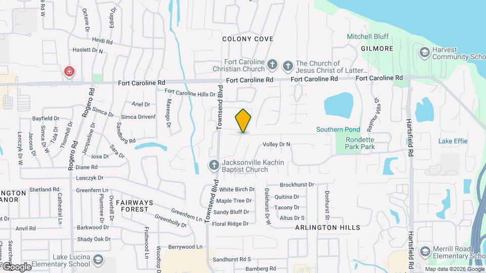 7340 Townsend Village Ln Mapa y Detalles de la Ubicación