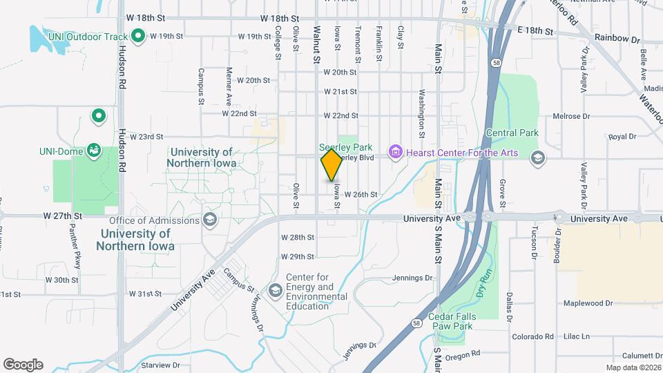 2515 Iowa St Map and Location Details