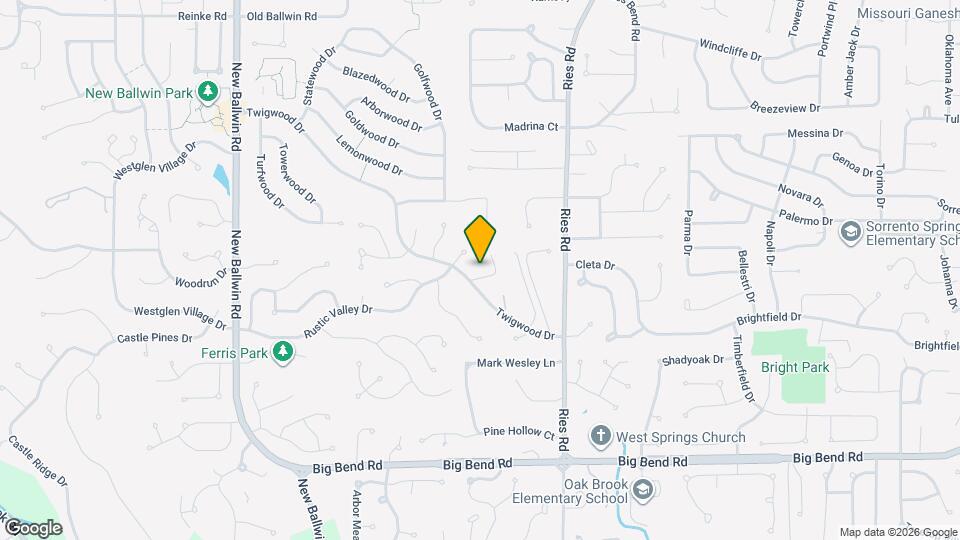 455 Down Hill Dr Mapa y Detalles de la Ubicación