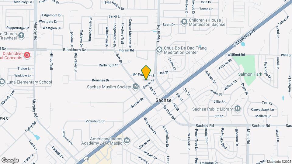 6209 Dewitt St Map and Location Details