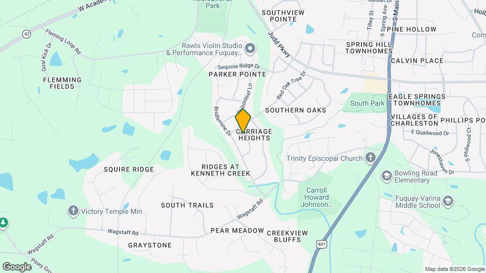 912 Custom Oak Ln Map and Location Details