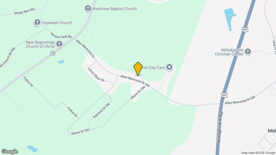 168 Allen Memorial Dr SW Mapa y Detalles de la Ubicación