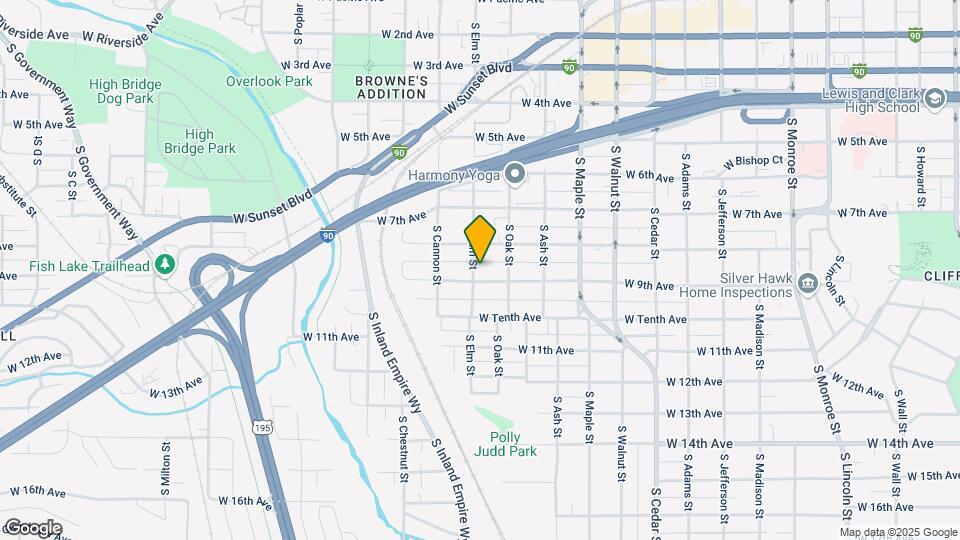 1828 W 9th Ave Map and Location Details