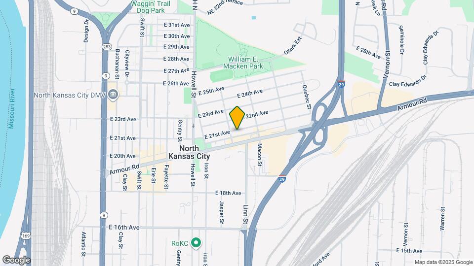 1007 E 21st Ave Map and Location Details