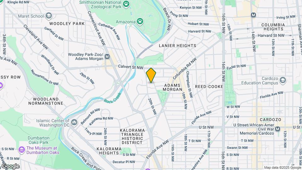 1907 Kalorama Pl NW Map and Location Details