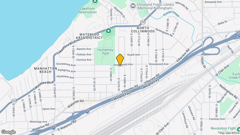 1185 E 167th St Map and Location Details