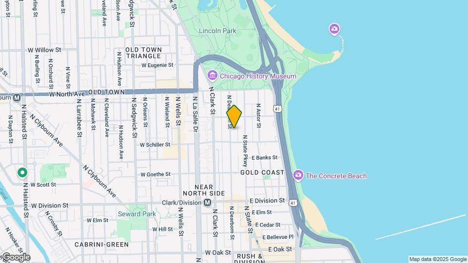 1421 N Dearborn St Mapa y Detalles de la Ubicación