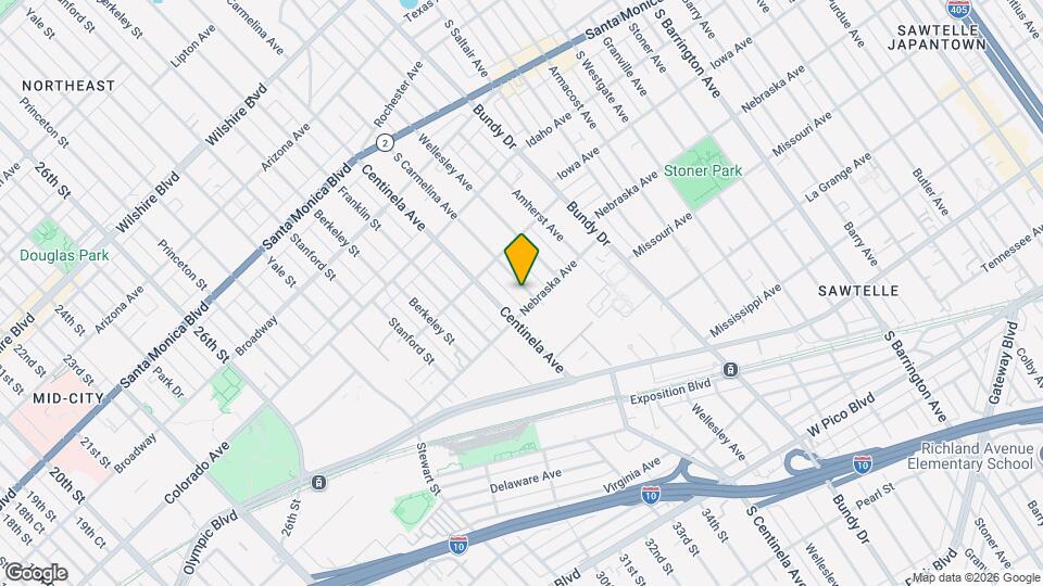 1749 S Carmelina Ave Map and Location Details