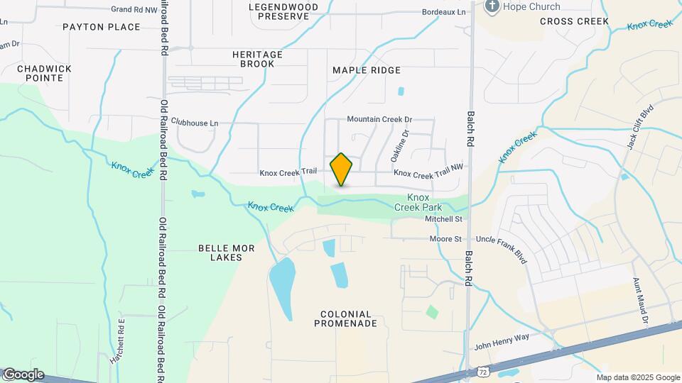 179 Sandy Hollow Dr NW Map and Location Details