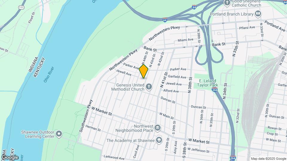 318 N 43rd St Map and Location Details