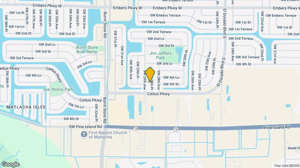 428 SW 28th Pl Mapa y Detalles de la Ubicación