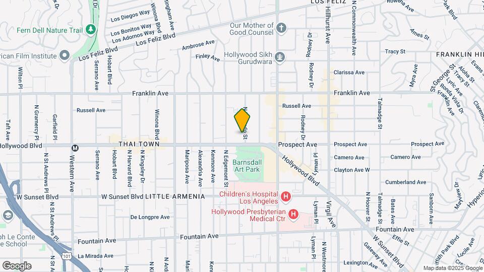 1717 N Berendo St Map and Location Details