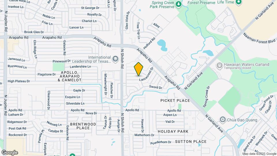 2313 Lancecrest Dr Map and Location Details