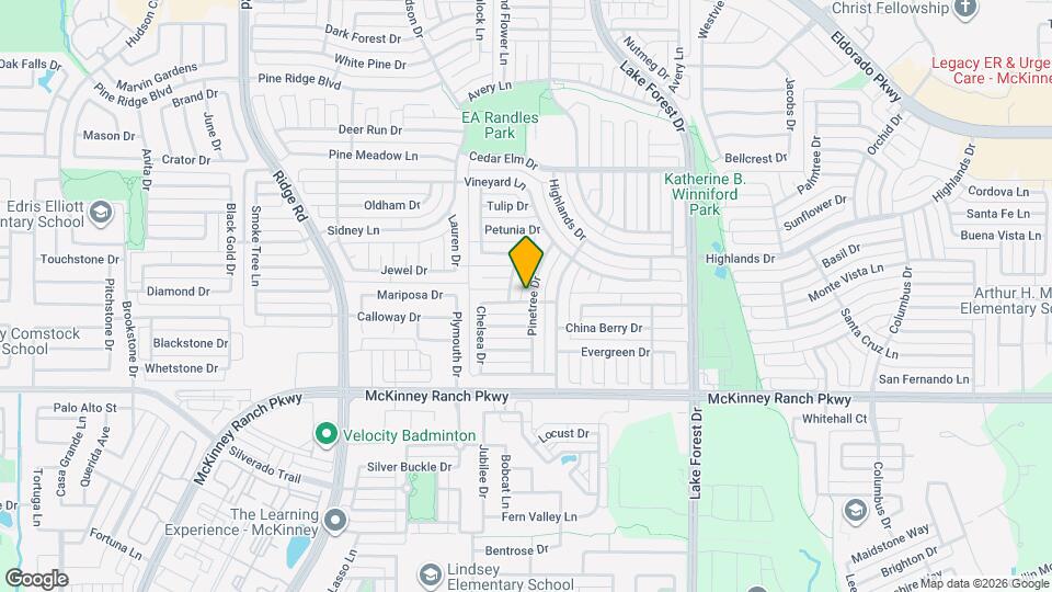 3736 Pinetree Dr Map and Location Details