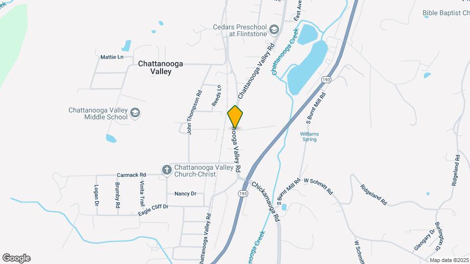 3891 Chattanooga Valley Rd Map and Location Details