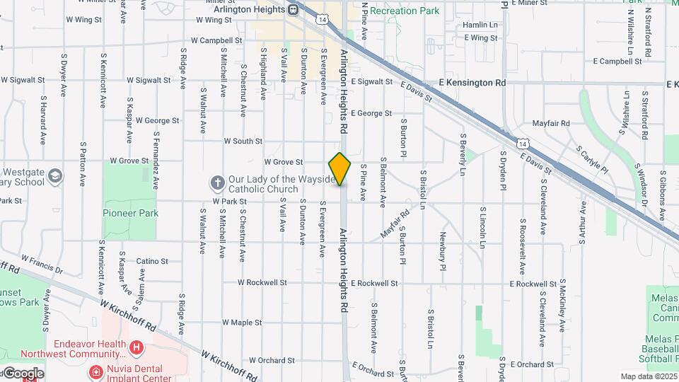 436 S Arlington Heights Rd Map and Location Details