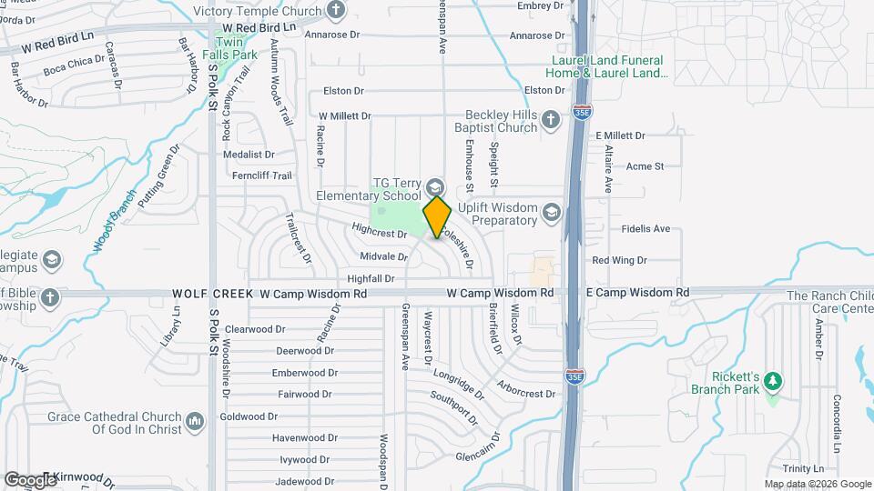 511 Highcrest Dr Mapa y Detalles de la Ubicación