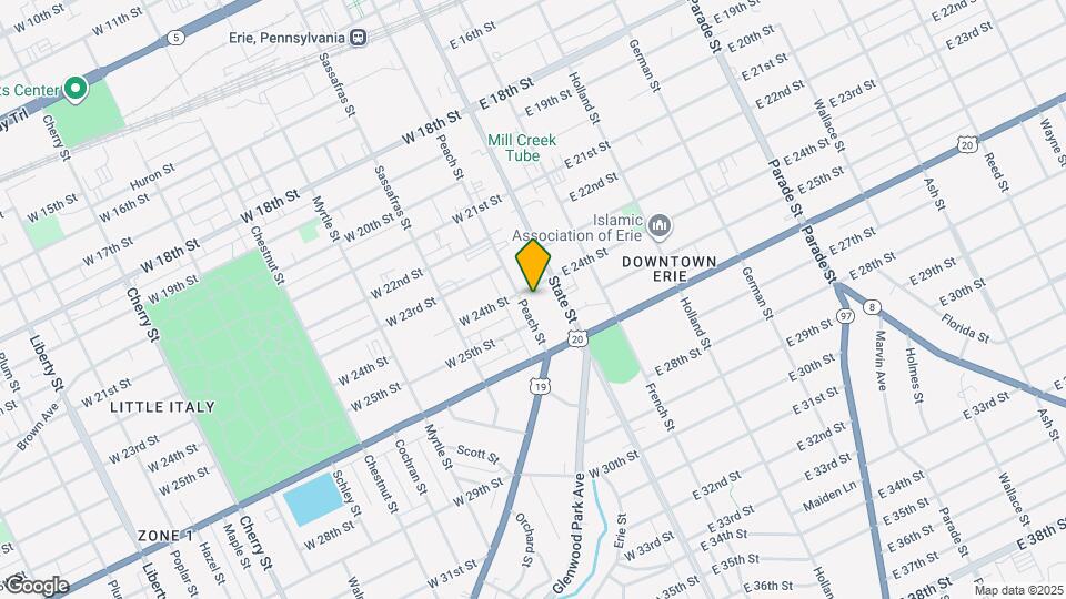 2407 Peach St Map and Location Details