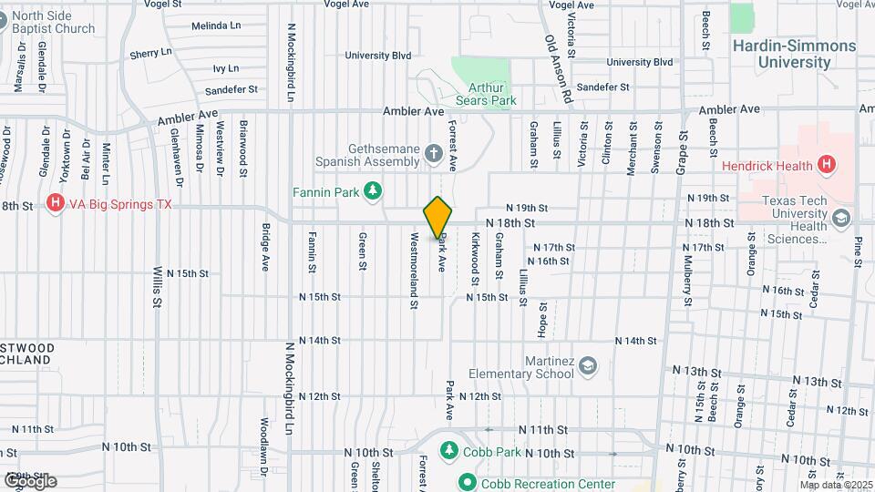 1634 Park Ave Map and Location Details