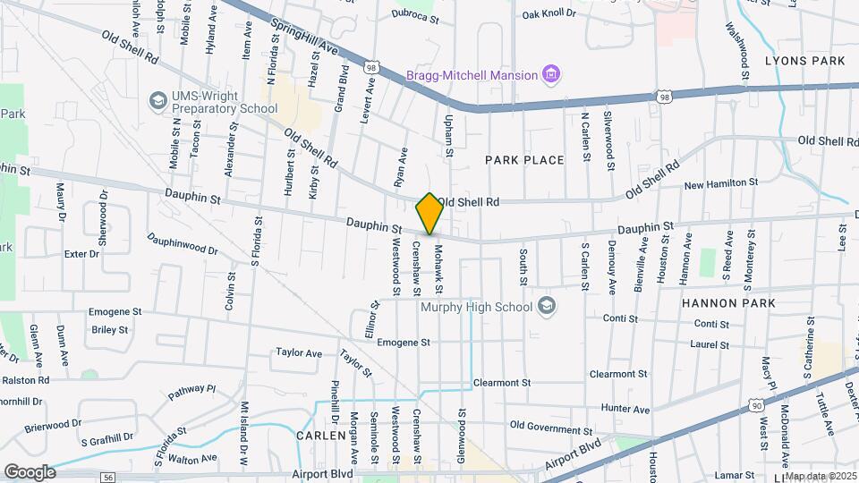 2153 Dauphin St Map and Location Details
