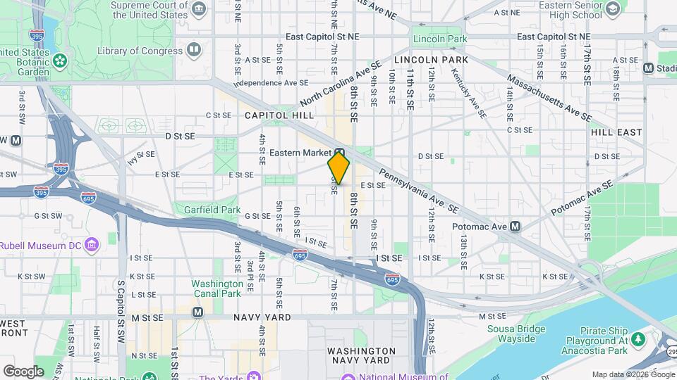 701 E St SE Mapa y Detalles de la Ubicación